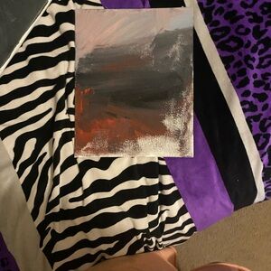 Abstract Red and Gray Home Art Painting